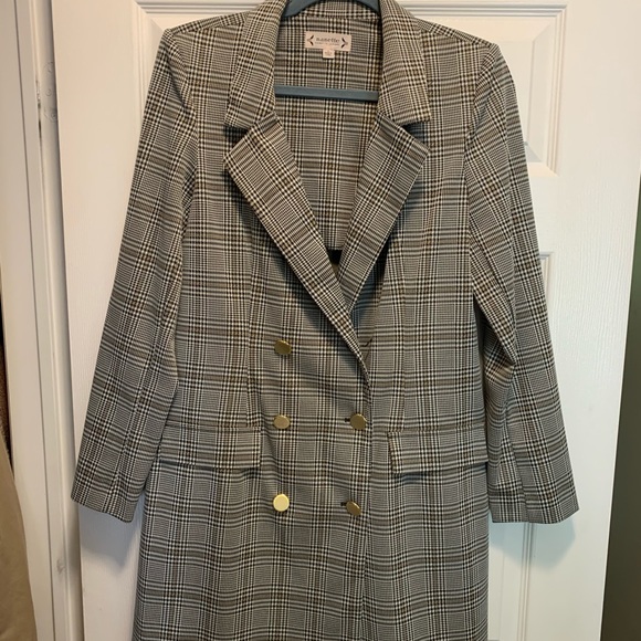 Nanette Lepore Blazer / Jacket Plaid - Picture 2 of 5